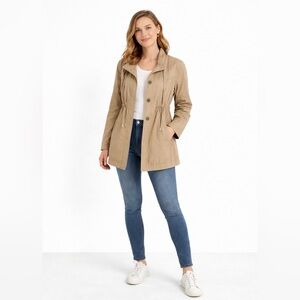 [Loft] Tan Anorak Rain Jacket